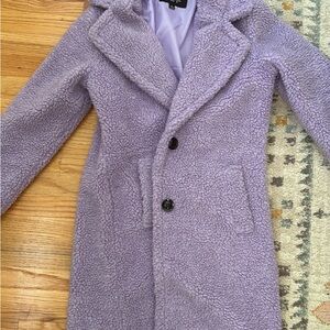 Lavender Sherpa Coat
